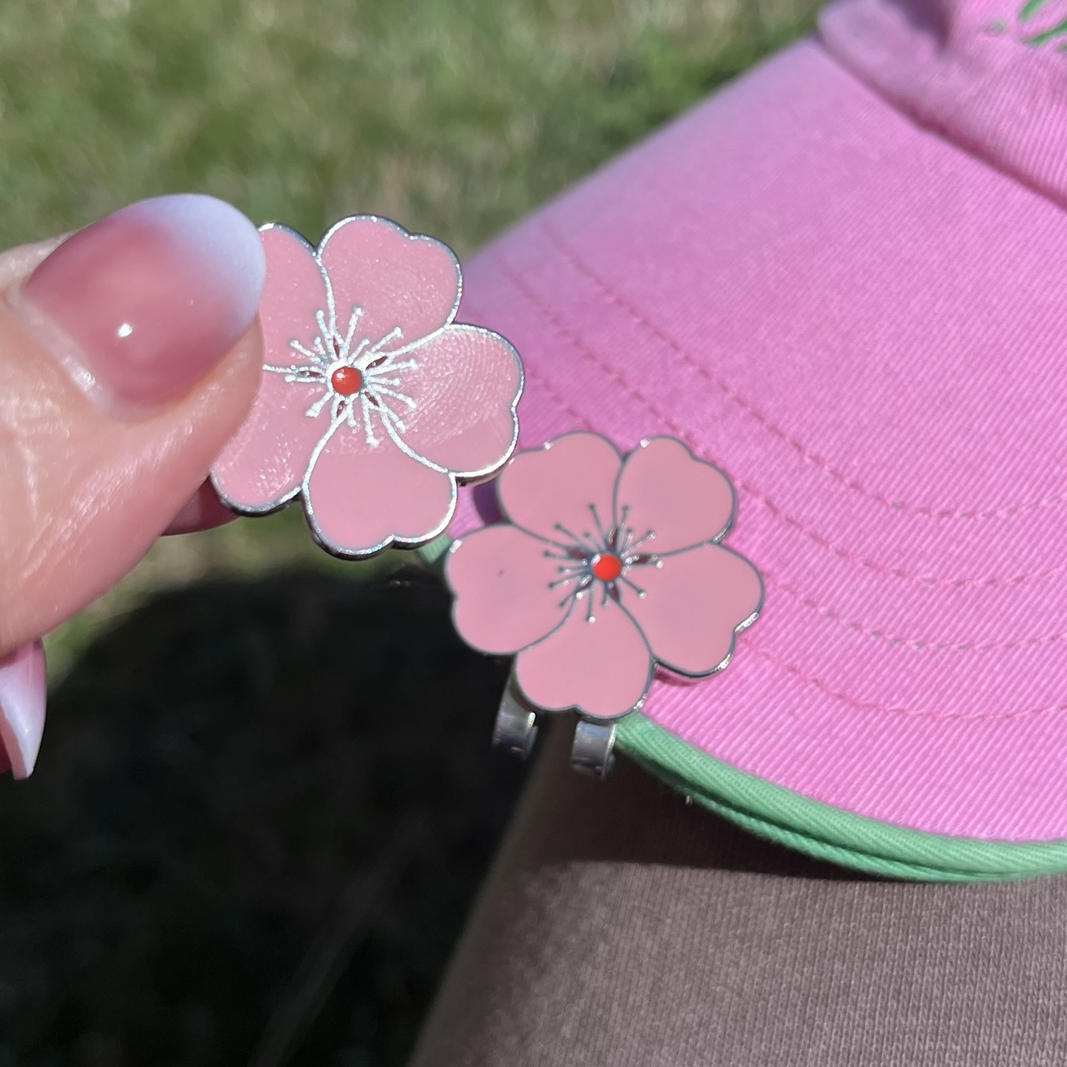 Golf marker - flowers